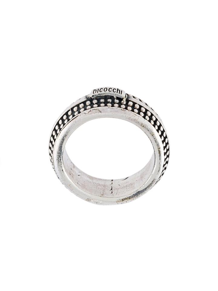 Emanuele Bicocchi Engraved Ring - Metallic