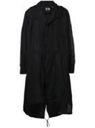 Y-3 Hooded Mid-length Jacket - Black