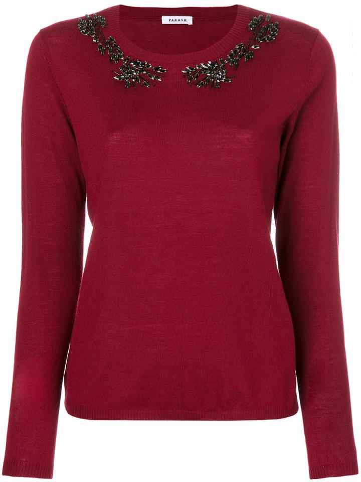 P.a.r.o.s.h. Embroidered Knitted Top