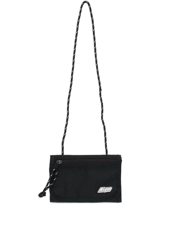 Msgm Fold-over Pouch - Black