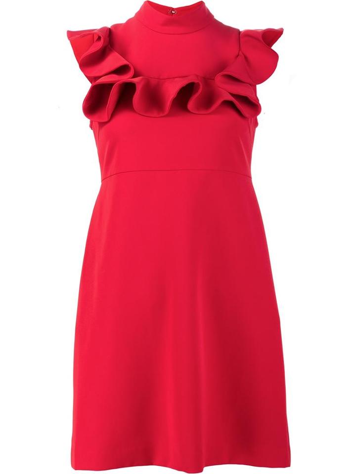 Misha Nonoo 'valentina' Dress, Women's, Size: 0, Red, Polyester/spandex/elastane