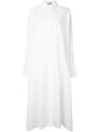 Jil Sander Long Boxy Shirt Dress - White
