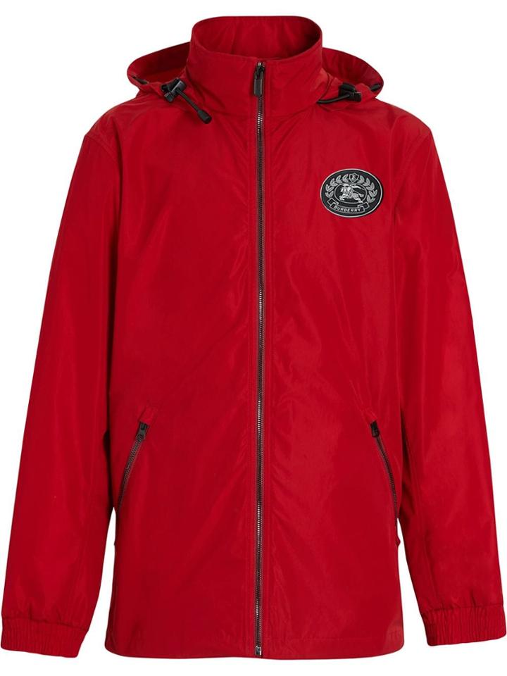 Burberry Packaway Hood Shape-memory Taffeta Jacket - Red