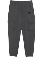 Burberry Pocket Detail Cotton Jersey Trackpants - Grey