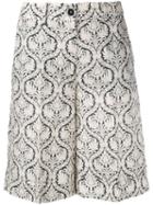 Twin-set - Printed Shorts - Women - Cotton/linen/flax - 42, Women's, White, Cotton/linen/flax