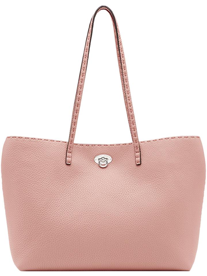 Fendi Turnlock Shopper Bag - Pink & Purple