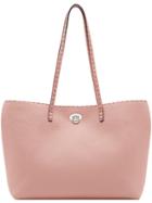 Fendi Turnlock Shopper Bag - Pink & Purple
