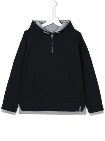 Officina 51 Zipped Hoodie - Blue