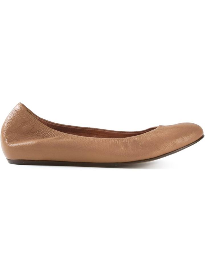 Lanvin Classic Ballerinas, Women's, Size: 36, Brown, Goat Skin/bos Taurus/rubber