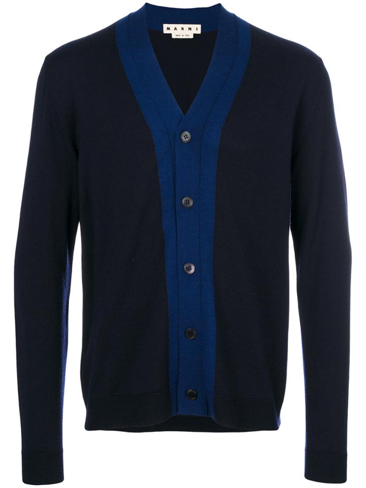 Marni Two Tone Cardigan - Blue