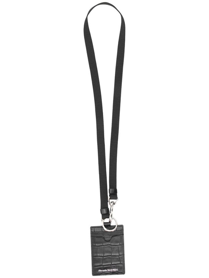 Alexander Mcqueen Keychain Cardholder - Black