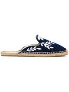 Soludos Floral Embroidered Espadrille - Blue