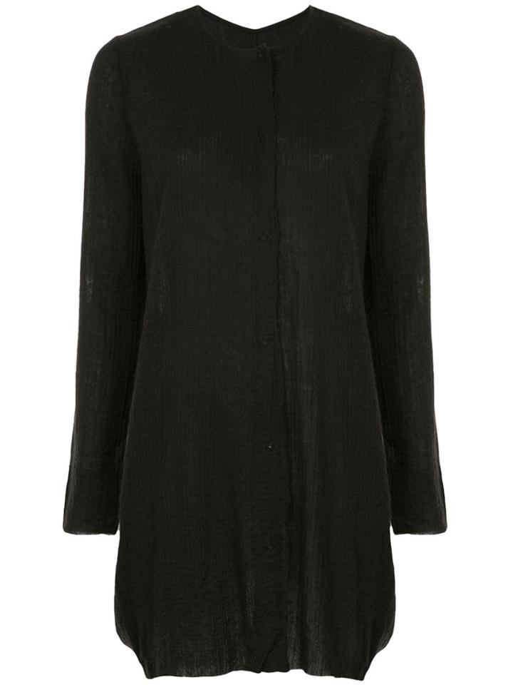 Uma Wang Round Neck Knitted Dress - Black