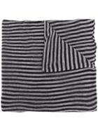 Ma'ry'ya Loose-knit Striped Scarf - Blue