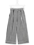 Simonetta Kids Wide Leg Trousers - Black