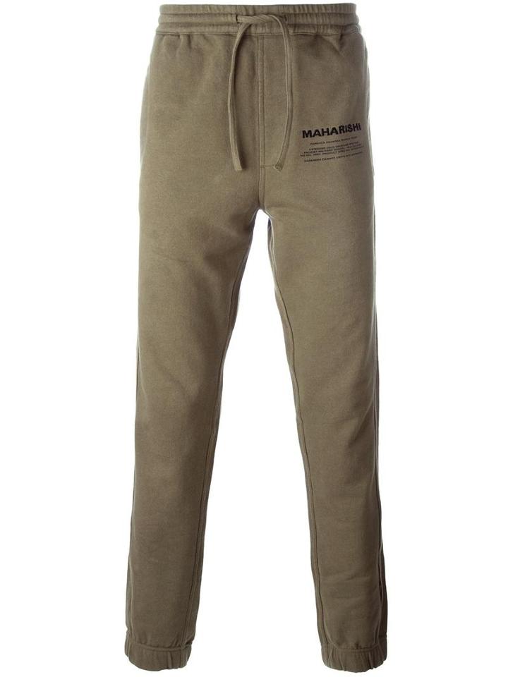 Maharishi Slim Fit Chinos, Men's, Size: Large, Green, Organic Cotton