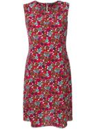 Aspesi Printed Shift Dress - Red