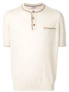 Brunello Cucinelli Henley Knitted T-shirt - White