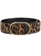 Stella Mccartney Leopard Print Belt - Brown