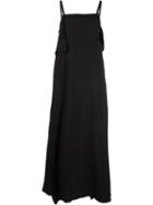 Y's Side Slit Hem Dress - Black