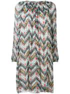 Isabel Marant Étoile Zig-zag Print Midi Dress - Green