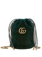 Gucci Mini Gg Marmont Bucket Bag - Green