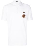 Dolce & Gabbana Crest & Crown Polo Shirt - White