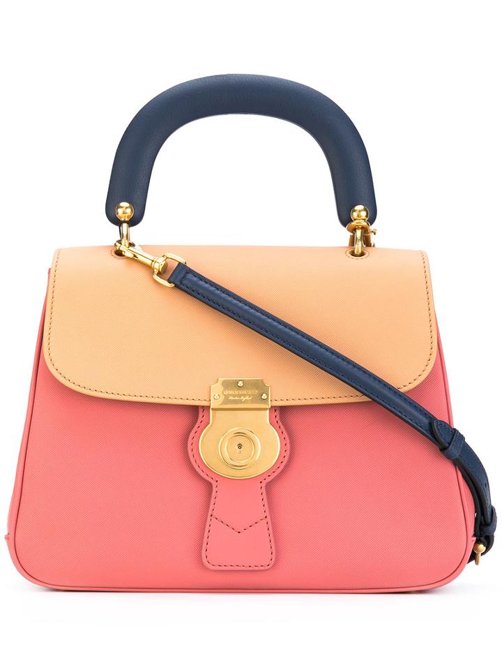 Burberry - Blockcolour Tote - Women - Calf Leather - One Size, Pink/purple, Calf Leather