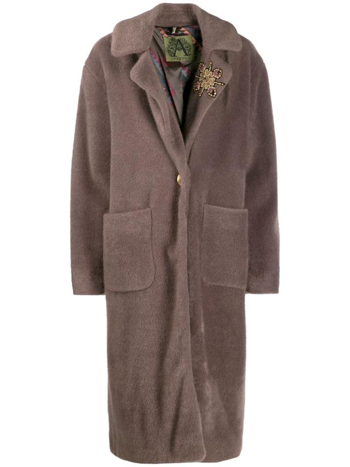 Alessandra Chamonix Button-front Coat - Neutrals