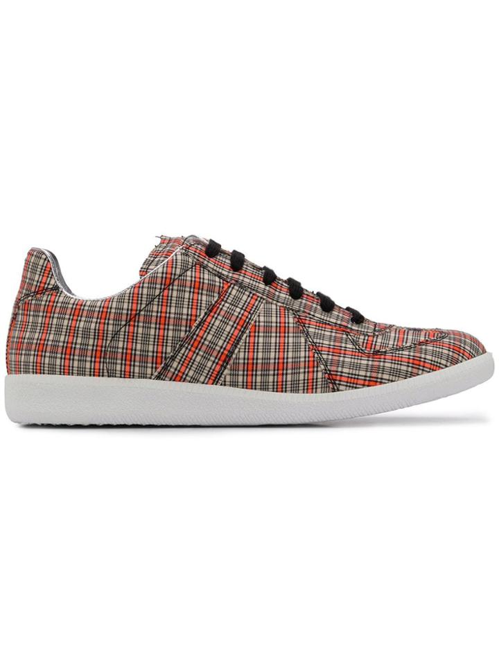 Maison Margiela Replica Check Sneakers - Neutrals