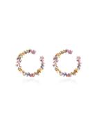 Suzanne Kalan 18kt Rose Gold Fireworks Sapphire And Hoop Earrings