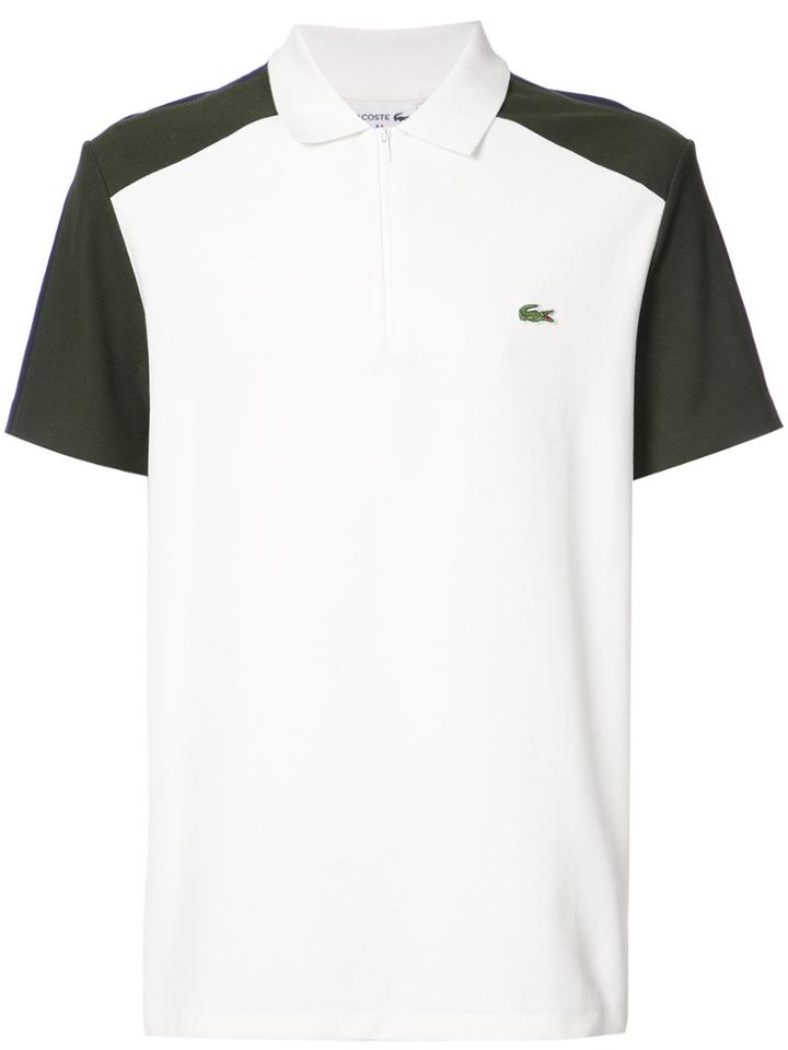 Lacoste Colour Block Polo Shirt - White