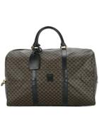 Céline Vintage Macadam Pattern Travel Handbag - Black