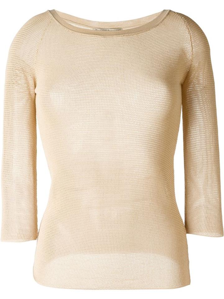 Ermanno Scervino Sheer Knitted Top