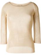 Ermanno Scervino Sheer Knitted Top