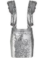 Iro Sequined Dungarees Dress - Metallic