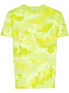 Valentino Camouflage Print T-shirt - Yellow