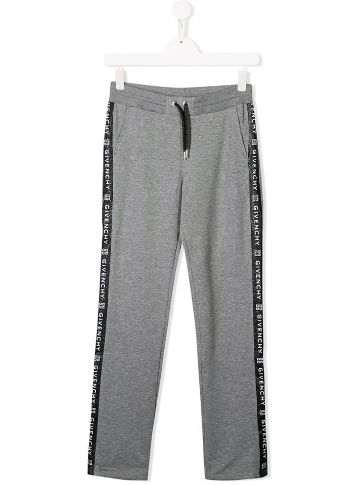 Givenchy Kids Logo Track Pants - Grey