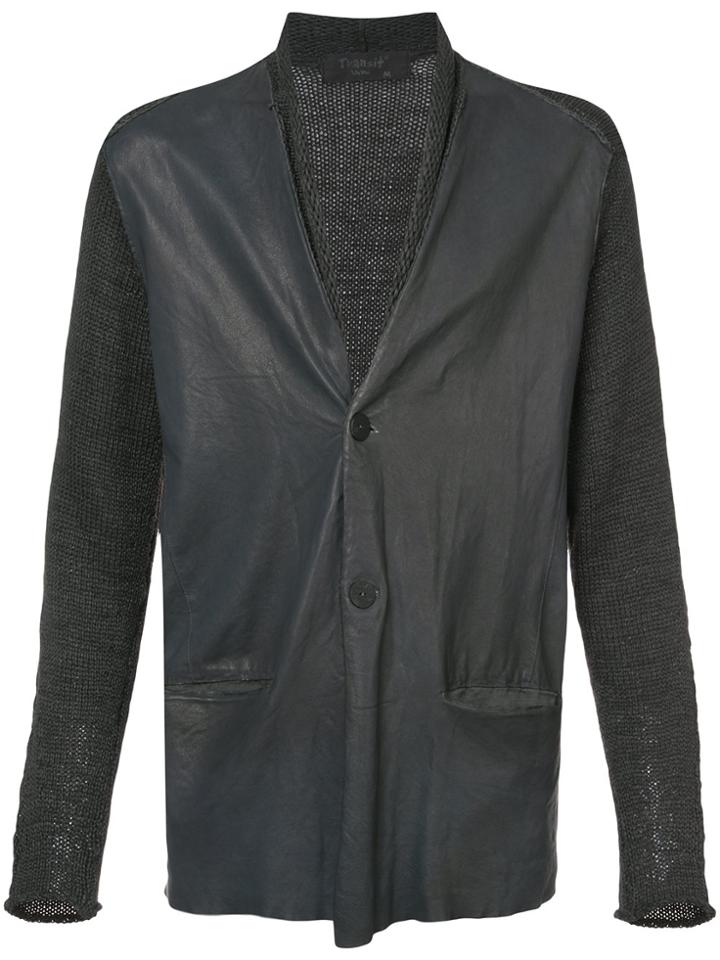 Transit Contrast Sleeve Jacket - Grey