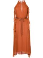 Manning Cartell Draped Sides Dress - Brown
