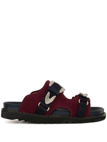 Toga Virilis Buckle-embellished Sandals - Blue