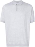 John Smedley Classic Polo Shirt - Grey