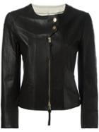 Sylvie Schimmel Drive Twin Biker Jacket, Women's, Size: 40, Black, Lamb Skin