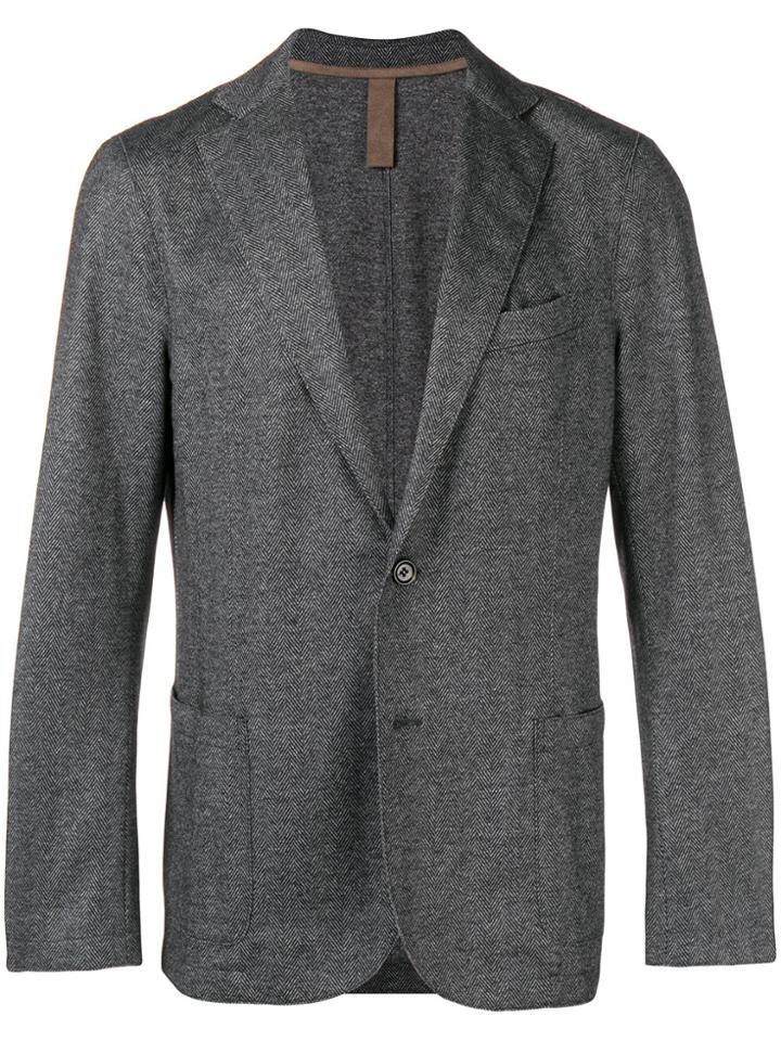 Eleventy Classic Single-breasted Blazer - Grey