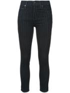 Citizens Of Humanity Pinstripe Cropped Skinny Jeans - Blue