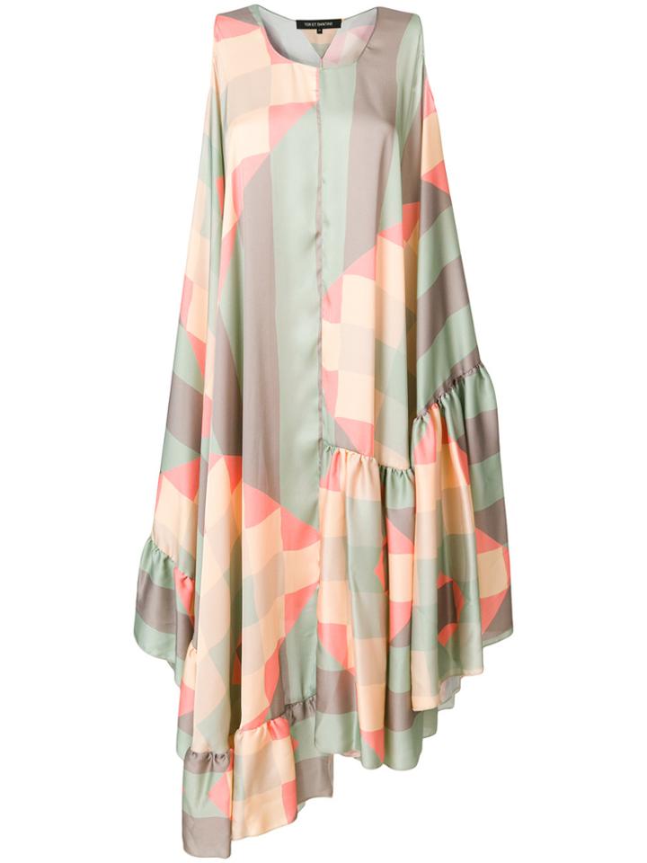 Ter Et Bantine Colour-block Flared Midi Dress - Multicolour
