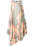 Ter Et Bantine Colour-block Flared Midi Dress - Multicolour