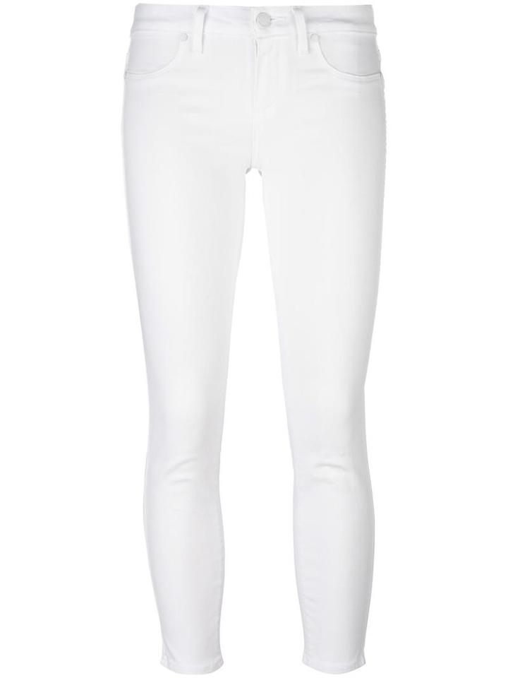 Paige 'verdugo' Trousers, Women's, Size: 25, White, Cotton/polyester/spandex/elastane