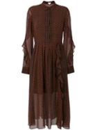 Lala Berlin - Sheer Shirt Dress - Women - Silk - M, Black, Silk