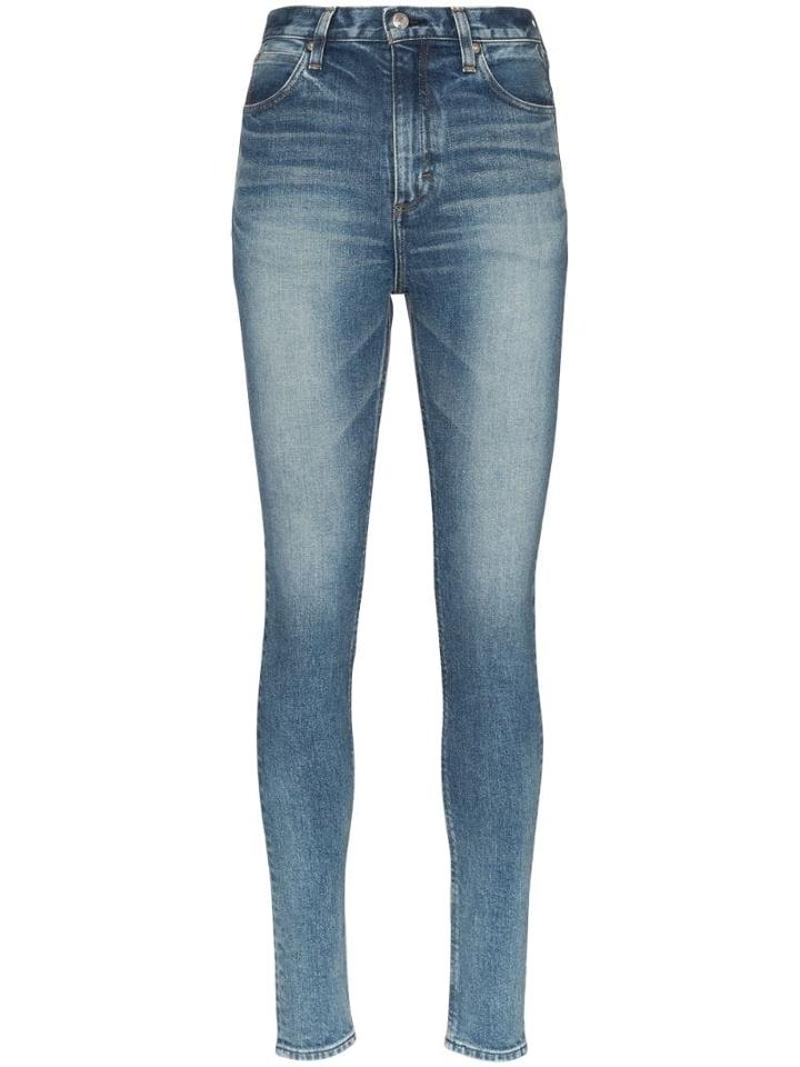 Hyke Faded Slim-fit Jeans - Blue